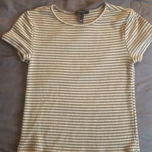 Forever 21 Olive Green & White Shirt
